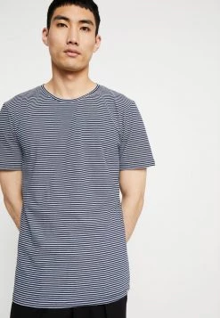 Minimum Homme LUKA T Shirt Imprimé Navy Blazer