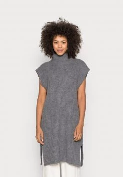 Minimum VALENCIO Robe Pull Grey Melange Femme