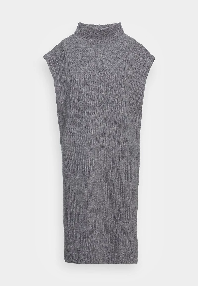 Minimum VALENCIO Robe Pull Grey Melange Femme 6 Minimum VALENCIO Robe Pull Grey Melange Femme – Image 4