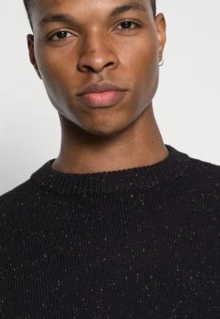 Minimum Homme BENNER Pullover Black/grey Melange -Minimum Soldes Magasin 216917c57da44b039dead3fe8a217b02