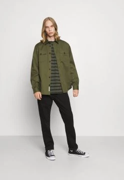 Minimum TOBI Chemise Dark Olive Homme -Minimum Soldes Magasin 23d62972d7c54e42aba0e093ee95468b