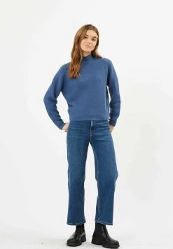 Minimum LINEAH Pullover Blue Horizon Femme -Minimum Soldes Magasin 241469f60e114de9bb58e5f191514033