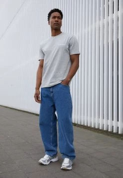 Minimum Homme LOGO T Shirt Basique Grey Melange