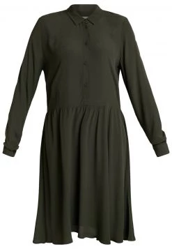 Minimum BINDIE DRESS Robe Chemise Racing Green Femme -Minimum Soldes Magasin 272d5bf8a130466a9a346578b9945504