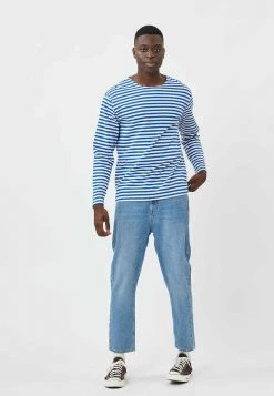 Minimum Homme ORVILLE T Shirt à Manches Longues Olympian Blue