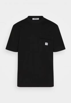 Minimum MANSE T Shirt Imprimé Black Homme -Minimum Soldes Magasin 493f2de9e2ca43d08b2364f452c20dab