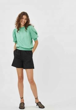 Minimum Femme VILLOU T Shirt Imprimé Deep Mint