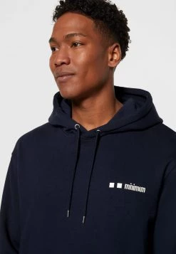 Minimum LOGE Sweat à Capuche Navy Blazer Homme -Minimum Soldes Magasin 56095bfbc7c34ff7b9f4056990dd0b92