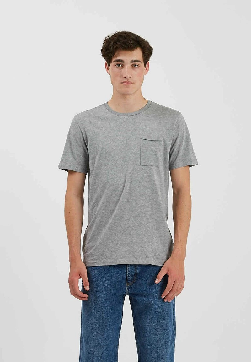 Minimum Homme NOWA T Shirt Basique Light Grey Melange 3 Minimum Homme NOWA T Shirt Basique Light Grey Melange
