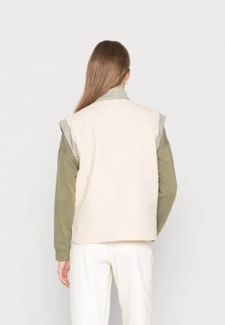 Minimum QUSTI Veste Sans Manches Broken White Femme -Minimum Soldes Magasin 6c0e045b7bd5495793d17c502427e094