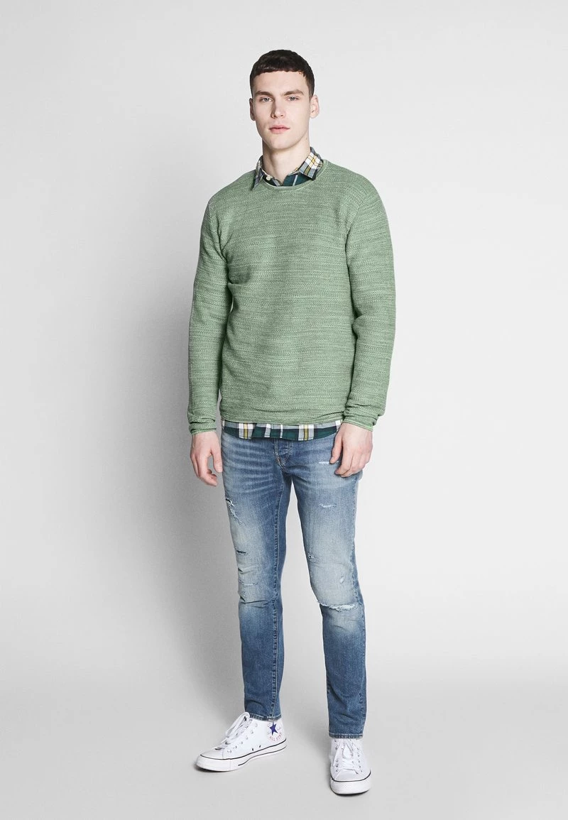 Minimum REISWOOD Pullover Sea Spray Melange Homme 4 Minimum REISWOOD Pullover Sea Spray Melange Homme – Image 2
