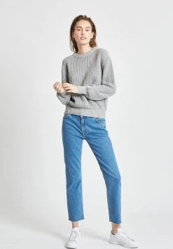 Minimum Femme Pullover Light Grey Melange