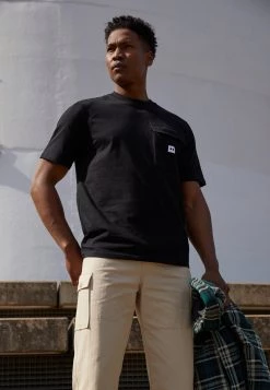 Minimum MANSE T Shirt Imprimé Black Homme