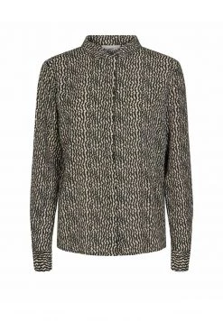 Minimum Femme Chemisier Beige/black -Minimum Soldes Magasin 90a17288ea6442a9a292134a91cb4116