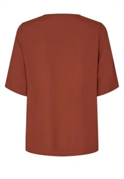 Minimum ELVIRE T Shirt Basique Red Femme -Minimum Soldes Magasin 98bde64af2bc4ca1af7af82222de4d4a
