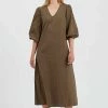 Minimum Femme FELANI Robe De Jour Brown -Minimum Soldes Magasin a16a802d358c43068f61a8b7d154433a