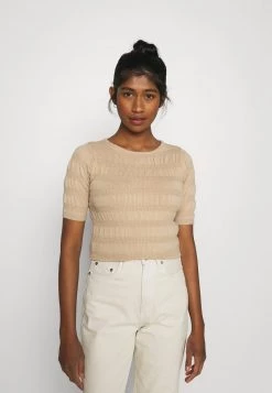 Minimum SMUKKA T Shirt Imprimé Beige Femme