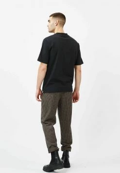 Minimum COON T Shirt Basique Black Homme -Minimum Soldes Magasin a4131140b9b94fa1accb3b246d15a6e0