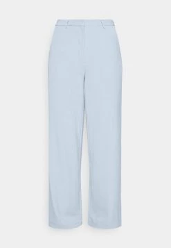 Minimum LESSA Pantalon Classique Chambray Blue Femme -Minimum Soldes Magasin a6cf5b36e3cc43bf88a21f9c9f0ff012