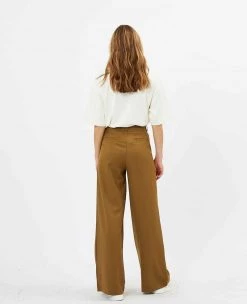 Minimum Pantalon Classique Butternut Femme -Minimum Soldes Magasin acee50c25ca54460b472d1d9af60bb22
