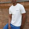 Minimum Homme LOGO T Shirt Basique Ecru