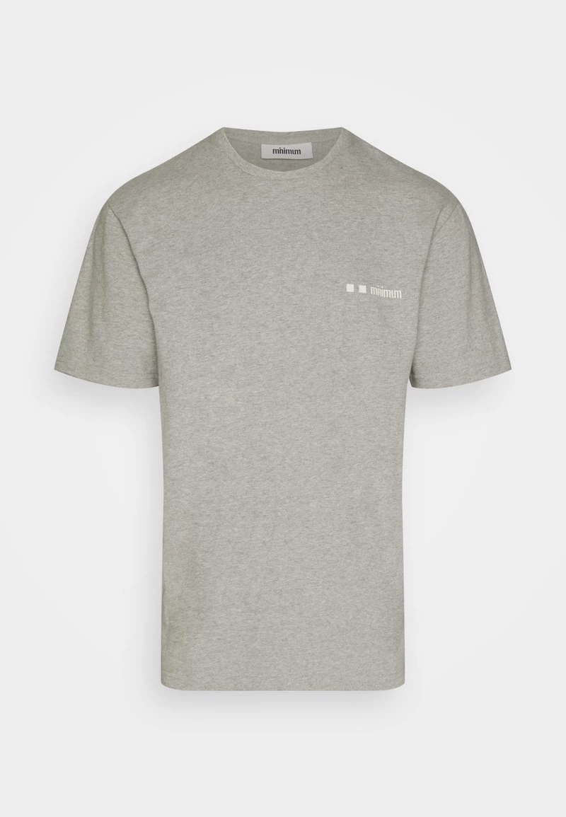 Minimum Homme LOGO T Shirt Basique Grey Melange 8 Minimum Homme LOGO T Shirt Basique Grey Melange – Image 6