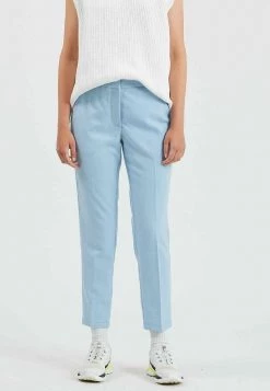 Minimum HALLEE Pantalon Classique Chambray Blue Femme