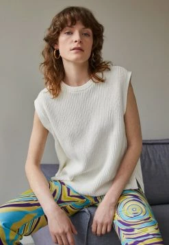 Minimum Femme MIKILA Pullover Broken White -Minimum Soldes Magasin b6f9d32b5bf24f748292935d5db37740