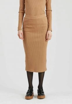 Minimum RIBBY Jupe Crayon Toasted Coconut Femme