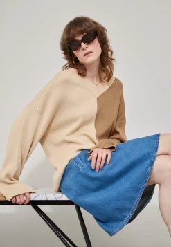 Minimum GABBY Pullover Wheat Femme -Minimum Soldes Magasin c3935ba003c840749e2f01c1e2bd6edc