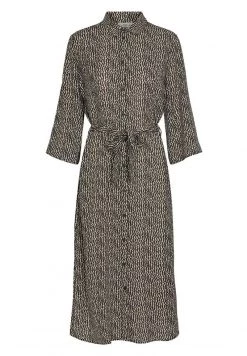 Minimum NORRI Robe Chemise Beige Femme -Minimum Soldes Magasin c4a445e4bd99449d9227f306f316392e