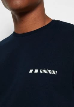 Minimum LOGO T Shirt Basique Navy Blazer Homme -Minimum Soldes Magasin c9383f7a72784e7ebaa2f1e6a721b307