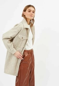 Minimum Manteau Court Beige Femme