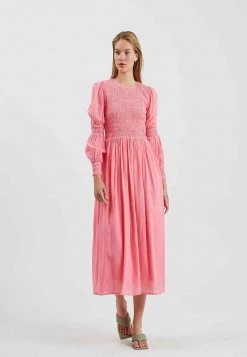 Minimum AURALINE Robe En Jersey Sachet Pink Femme