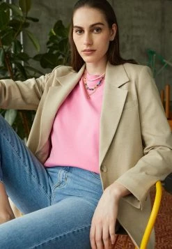 Minimum AARHUSI T Shirt Basique Sachet Pink Femme -Minimum Soldes Magasin dbf0ae0b855b4cb58db7ef30e85894aa