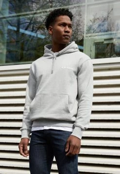 Minimum Homme LOGE Sweat à Capuche Grey Melange