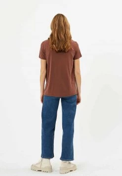 Minimum Femme RYNAH T Shirt Basique Fondue Fudge -Minimum Soldes Magasin e6ec55b8f2dd4196b68ce9ea0689c5d3