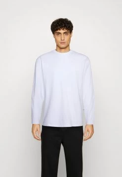 Minimum Unisex AARHUSA T Shirt à Manches Longues White