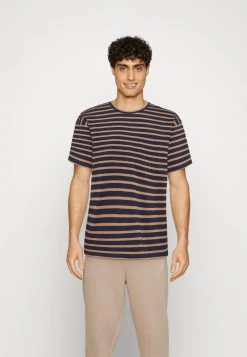 Minimum BARC T Shirt Imprimé Navy Blazer Homme