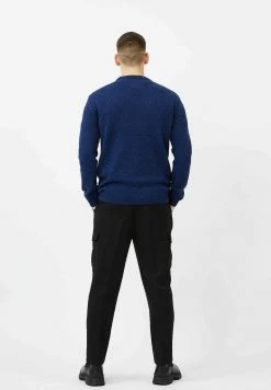 Minimum Homme BENNER Pullover Blue -Minimum Soldes Magasin fb0f36f5b55b4715aa74eae331905261